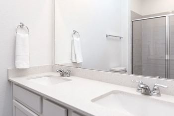 Double vanity sink